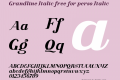 Grandline Italic free for perso