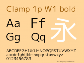 Clamp 1p w1