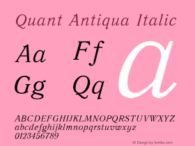 Quant Antiqua