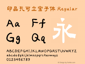 印品孔可立宝子体