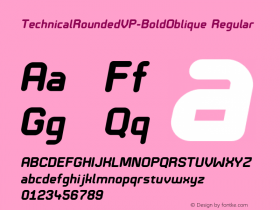 TechnicalRoundedVP-BoldOblique