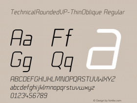 TechnicalRoundedVP-ThinOblique