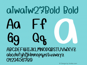 aiwaiw27Bold