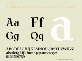 Antykwa Torunska Condensed