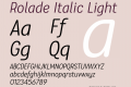 Rolade Italic