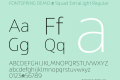 FONTSPRING DEMO - Squad ExtraLight