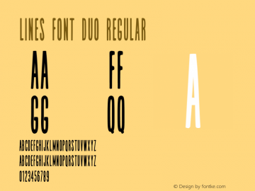 Lines Font Duo
