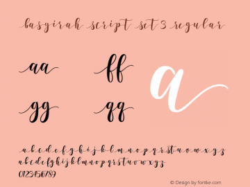 Basyirah Script Set 3