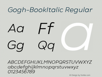 Gogh-BookItalic