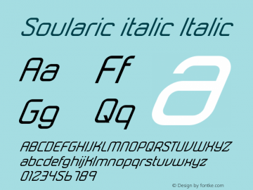 Soularic italic