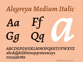 Alegreya Medium