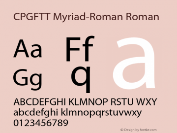 CPGFTT+Myriad-Roman