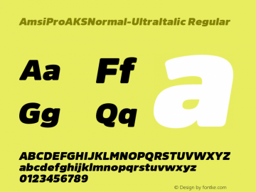 AmsiProAKSNormal-UltraItalic