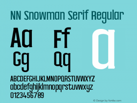 NN Snowman Serif