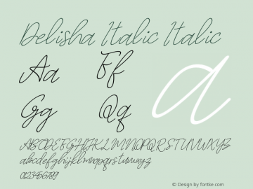Delisha Italic