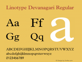 Linotype Devanagari