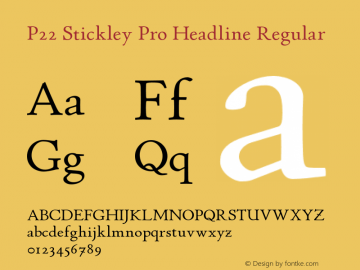 P22 Stickley Pro Headline