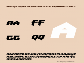 Heavy Copper Expanded Italic