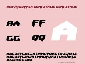 Heavy Copper Semi-Italic