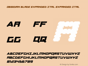 Obsidian Blade Expanded Ital