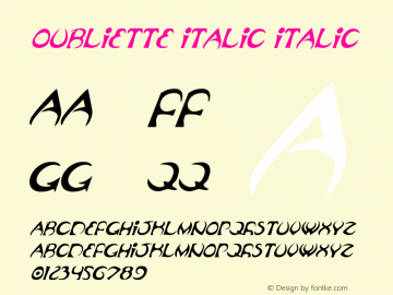 Oubliette Italic