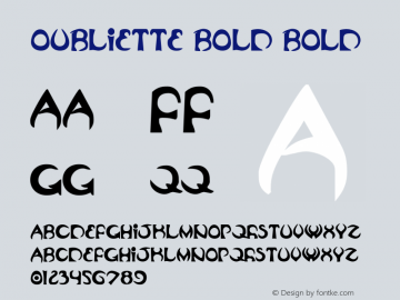 Oubliette Bold