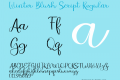 Winter Blush Script