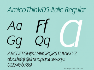 AmicoThinW05-Italic