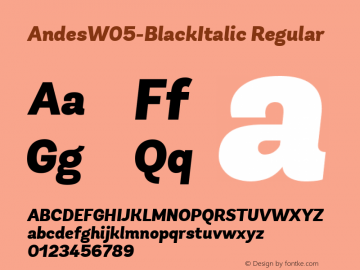 AndesW05-BlackItalic