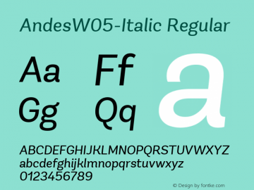 AndesW05-Italic