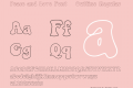 Peace and Love Font - Outline