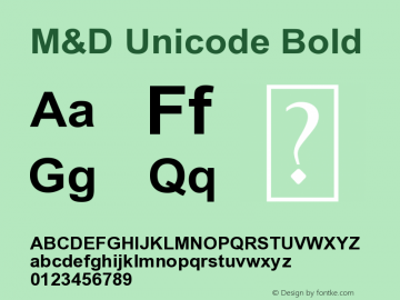 M&D Unicode