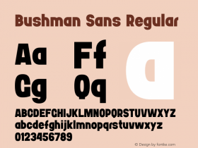 Bushman Sans