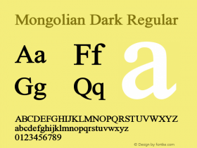 Mongolian Dark