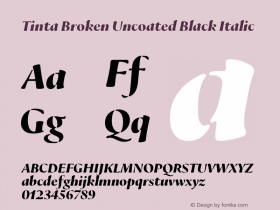 Tinta Broken Uncoated