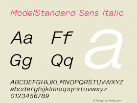 ModelStandard Sans