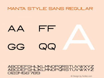 Manta Style Sans