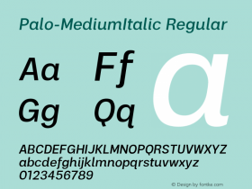 Palo-MediumItalic