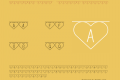 Bunting Font - Hearts