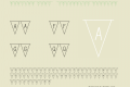 Bunting Font - Triangles