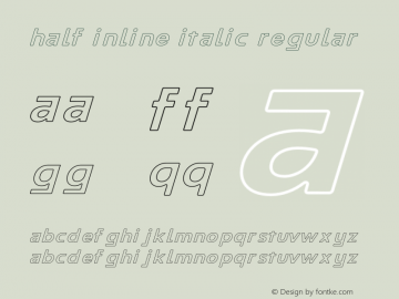 Half Inline Italic