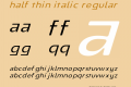 Half Thin Italic