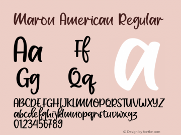 Maron American