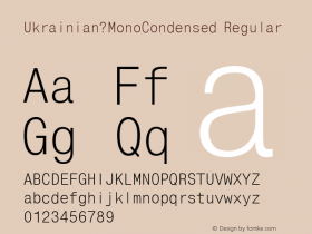 Ukrainian?MonoCondensed