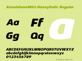 XenoisSansW02-HeavyItalic