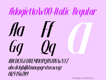 AdagiettoW00-Italic