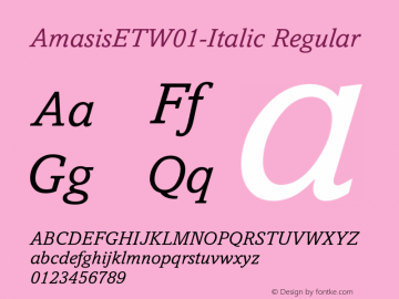 AmasisETW01-Italic