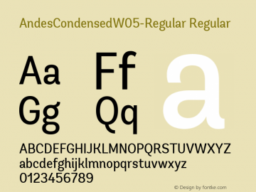 AndesCondensedW05-Regular