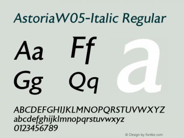 AstoriaW05-Italic