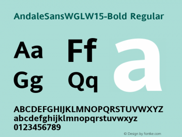 AndaleSansWGLW15-Bold